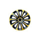 NRM Extra Strong 16” Tapacubos Cubiertas de rueda Cubiertas de rueda - Juego completo de 4 piezas - Negro/Dorado - 16" pulgadas