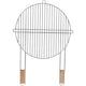 Parrilla redonda Master Grill & Party, mango de madera, tamaño 46cm