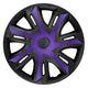 Calotas NRM N-Power 15'' dois tons violeta/preto preto/roxo 4 unidades.