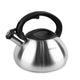 Hervidor con cuerpo de acero inoxidable satinado con silbato
