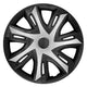 Calotas 14" NRM N-Power bicolor prata/preto 4 unid.