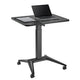 Mesa para portátil Maclean MC-453B, ajuste pneumático em altura, 80 x 52 cm, 8 kg máx., 109 cm de altura, preta
