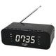 Adler AD 1192B Radio Despertador FM con Cargador Inalámbrico, Bluetooth