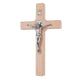 Cruz de Madera de San Benito Cruz Colgante con Símbolo de la Pasión (Natural, 22x12x1.8cm)