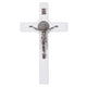 Cruz de madeira de São Bento Pendente Cruz com Símbolo da Paixão (Branco, 22x12x1,8cm)