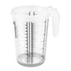 Jarro medidor Keeper Masimmo 13,5 x 19 cm com base antiderrapante em cinza