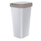 Lixeira KEDEN COMPACTA Q com moldura (25 L, cinza/marrom claro)