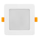 Painel de teto LED Maclean MCE373 S, montagem embutida fina, 9 W, branco neutro 4000 K, 120 x 120 x 26 mm, 900 lm