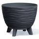 Vaso Prosperplast Furu, diâmetro 395 mm, com pés, antracite, DFUR400-S433