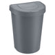 Papeleira com tampa basculante Plast Team Seattle, cinzento, 25 l