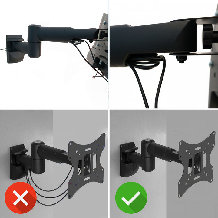 Soporte articulado de pared para pantalla TV PLASMA, LCD, LED 23-42" Maclean MC-503A B