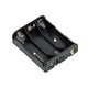 Portapilas 3xAA cuadrado de plástico negro GNI0052