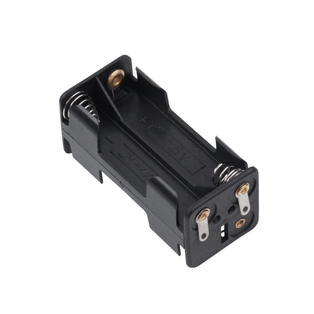 Cesto para caixa de pilhas 4xR3 AAA quadrado preto GNI0057