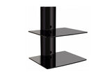 Estante de vidrio doble para la consola sintonizador de DVD Art D-50N
