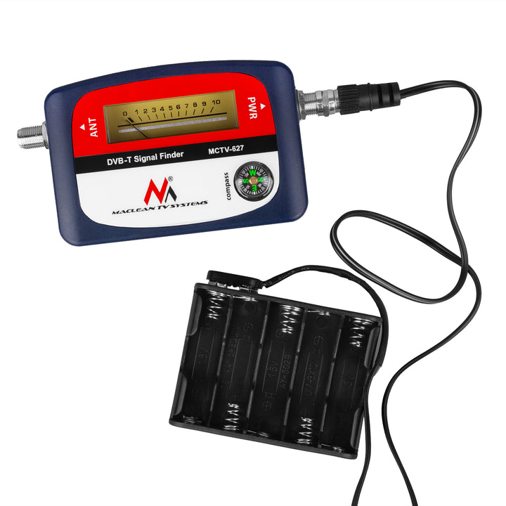 Localizador de sinal terrestre DVB-T (VHF, UHF, TV, TNT) Maclean MCTV-627