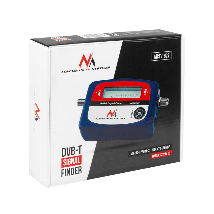 Localizador de sinal terrestre DVB-T (VHF, UHF, TV, TNT) Maclean MCTV-627