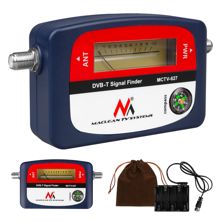 Localizador de sinal terrestre DVB-T (VHF, UHF, TV, TNT) Maclean MCTV-627