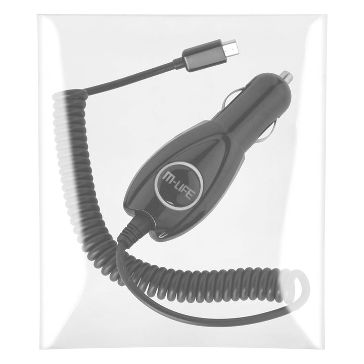 Cable espiral MicroUSB 800mAh M-Life cargador de coche