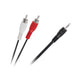 Cable minijack 3,5 mm a 2x RCA 1,5 m KPO2747-1,5