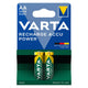 2 pilas recargables R-06 R06 AA de 1,2 V y 2600 mAh Varta Recharge Accu Power