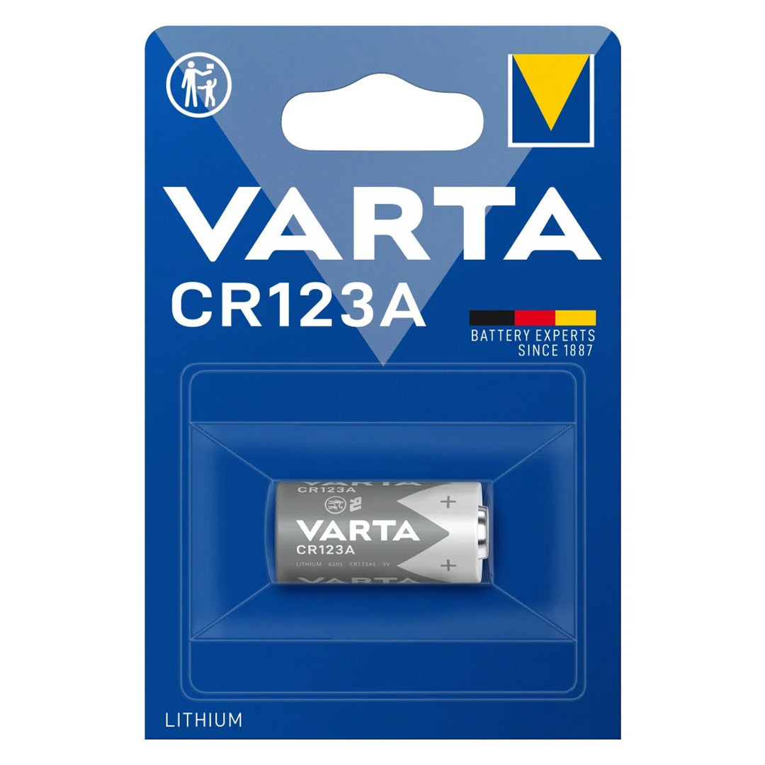 Pila de litio CR123 3V 1430 mAh Varta para aparatos electrónicos