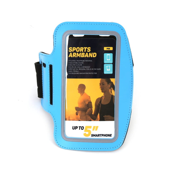 Capa para smartphone de 5" com alça de ombro em azul Platinet 42054
