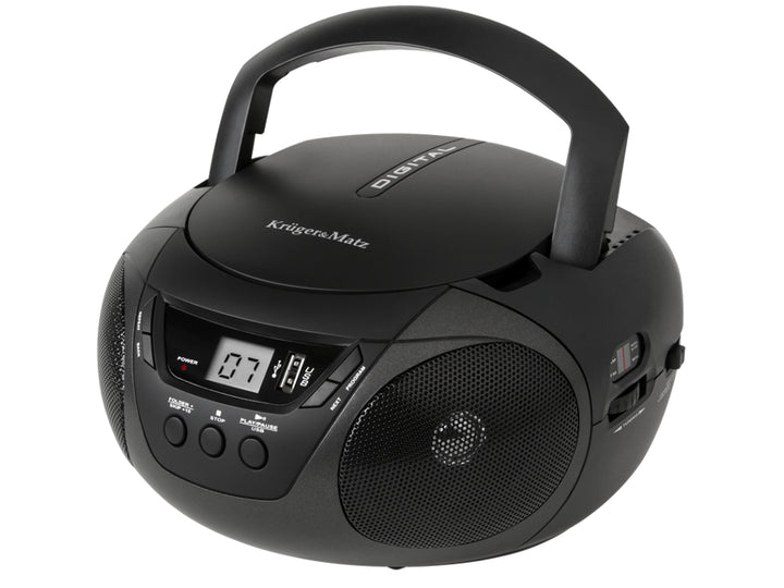 Boombox Reproductor de música portátil (CD/MP3/USB/FM) Radio