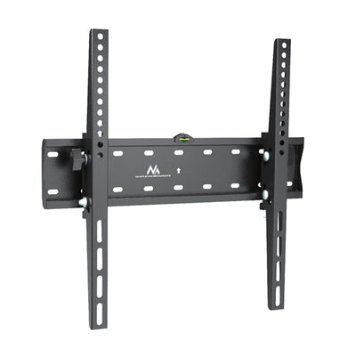 Maclean MC-665 Soporte fijo de pared con nivel incorporado, Soporte para pantalla LCD LED TV 32-75", máx. 40kg, VESA, Color Negro