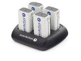 Cargador EverActive NC-109 para baterías de 9V 4x 100mA máx.
