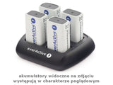 Cargador EverActive NC-109 para baterías de 9V 4x 100mA máx.