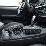 Ladrón y alargador de mechero de coche 12V, 3 tomas y 2 puertos USB Maclean Energy MCE117