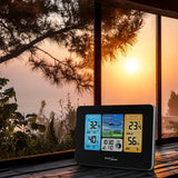 Estação meteorológica com tela LCD de sensor externo e fases da lua WIFI
