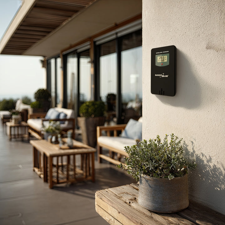 Estación meteorológica con sensor exterior pantalla LCD y WIFI fase lunar