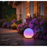 Lâmpada solar multicolorida para jardim 15 x 15 x 48 cm VerdeAzul GB122
