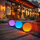 Lámpara solar LED para jardín bola multicolor 25 x 25 x 58 cm GreenBlue GB165
