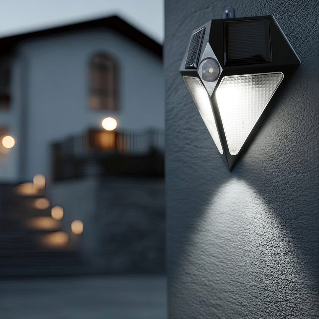 Lâmpada solar com sensor de movimento 6 LED Maclean Energy MCE168