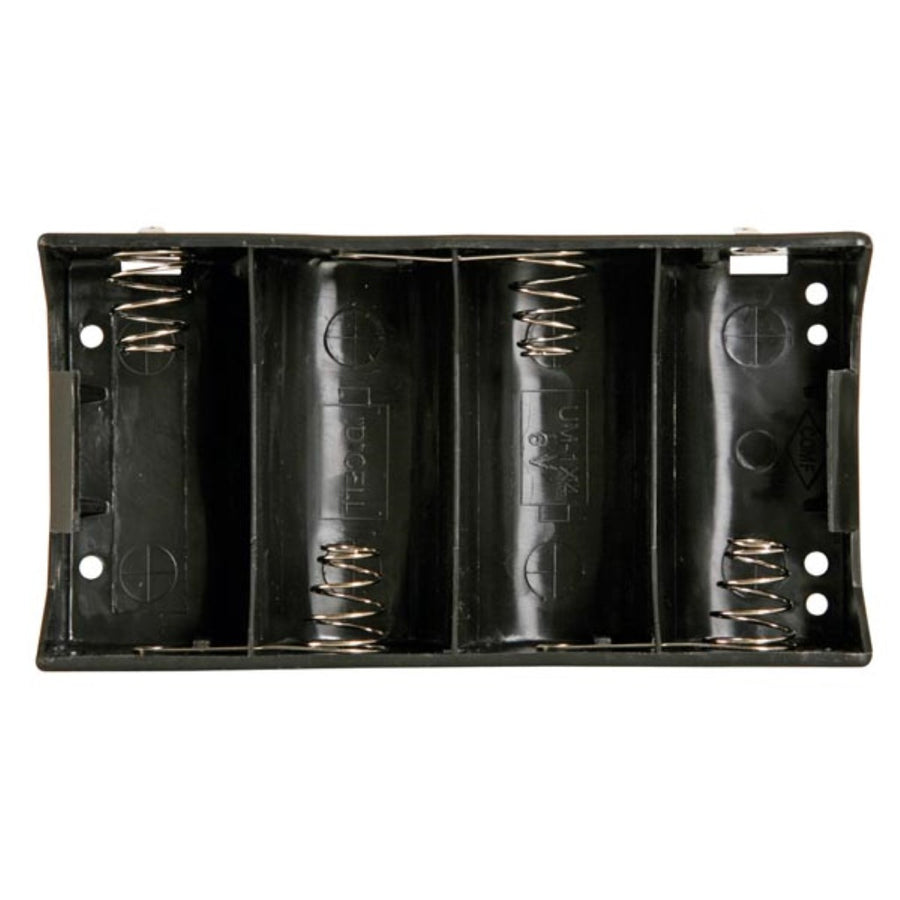Cesto de bateria plano Velleman BH443D 4xR20 D para soldadura