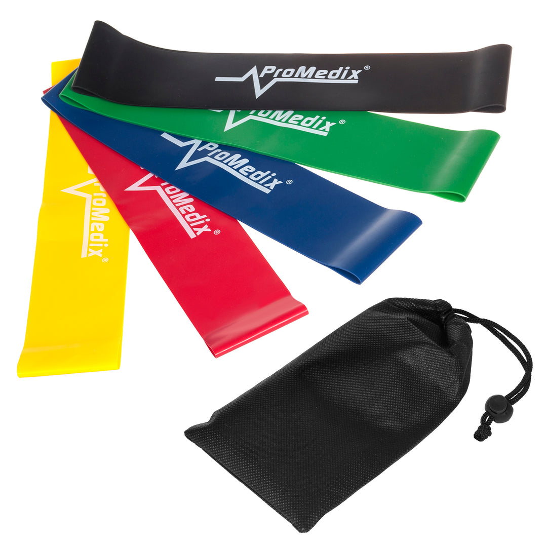 Resistencia, Kit de 5 Bandas Elasticas Fitness, de 4 ...