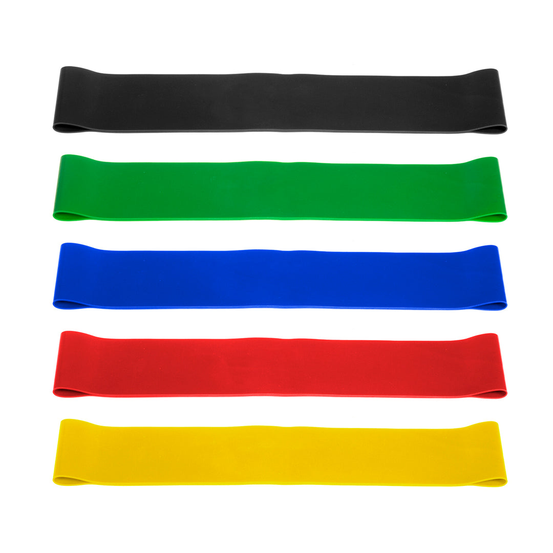 Resistencia, Kit de 5 Bandas Elasticas Fitness, de 4 ...