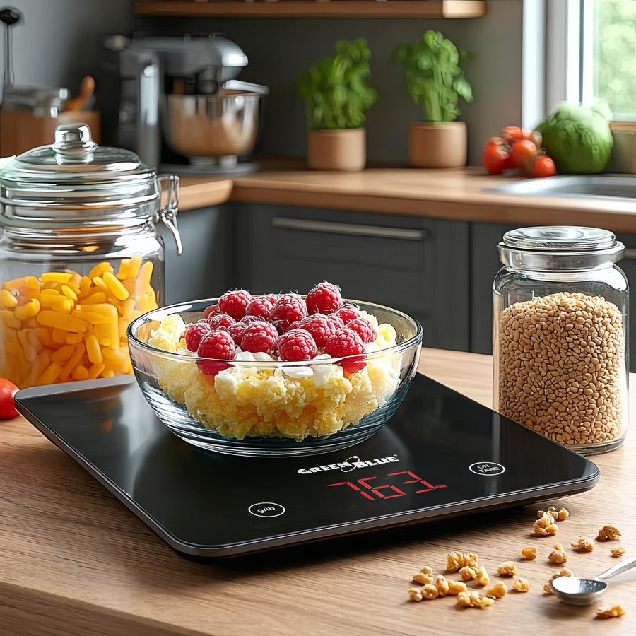 Escala de tara LED LCD fina e fina, 1g-5kg