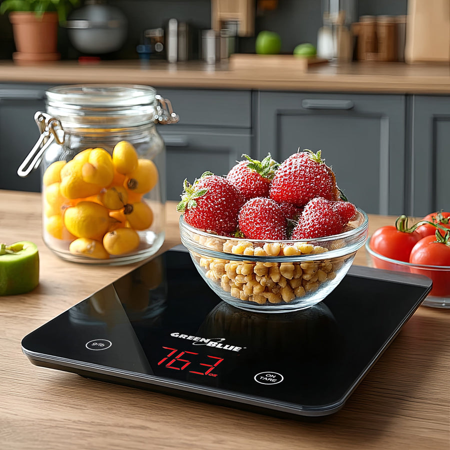Escala de tara LED LCD fina e fina, 1g-5kg