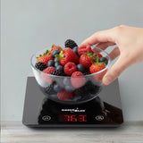 Escala de tara LED LCD fina e fina, 1g-5kg