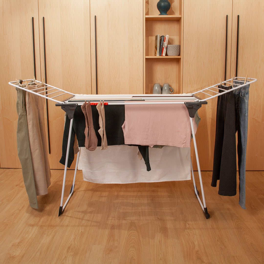 Secador vertical para ropa Vileda King con gruesas cuerdas de aluminio