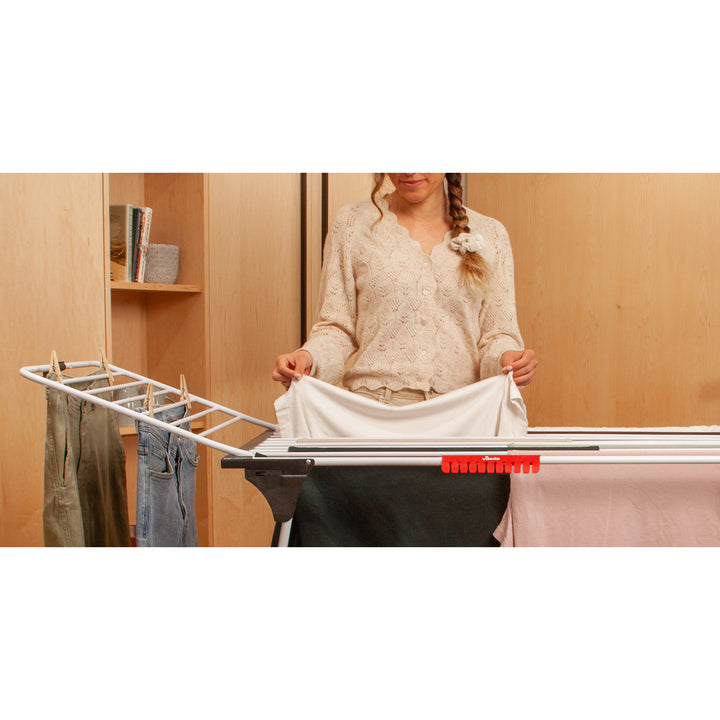 Secador vertical para ropa Vileda King con gruesas cuerdas de aluminio