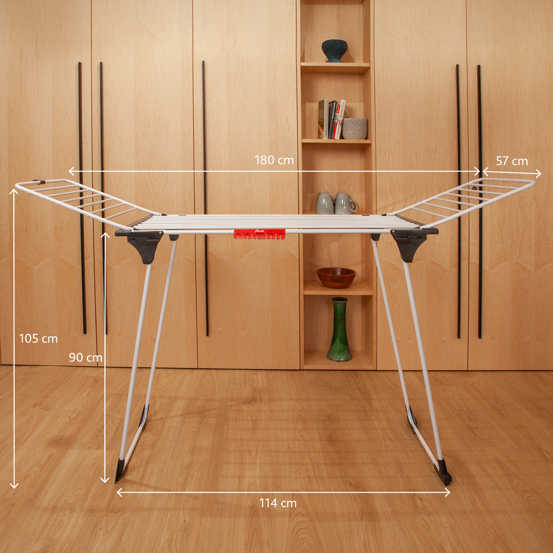 Secador vertical para ropa Vileda King con gruesas cuerdas de aluminio