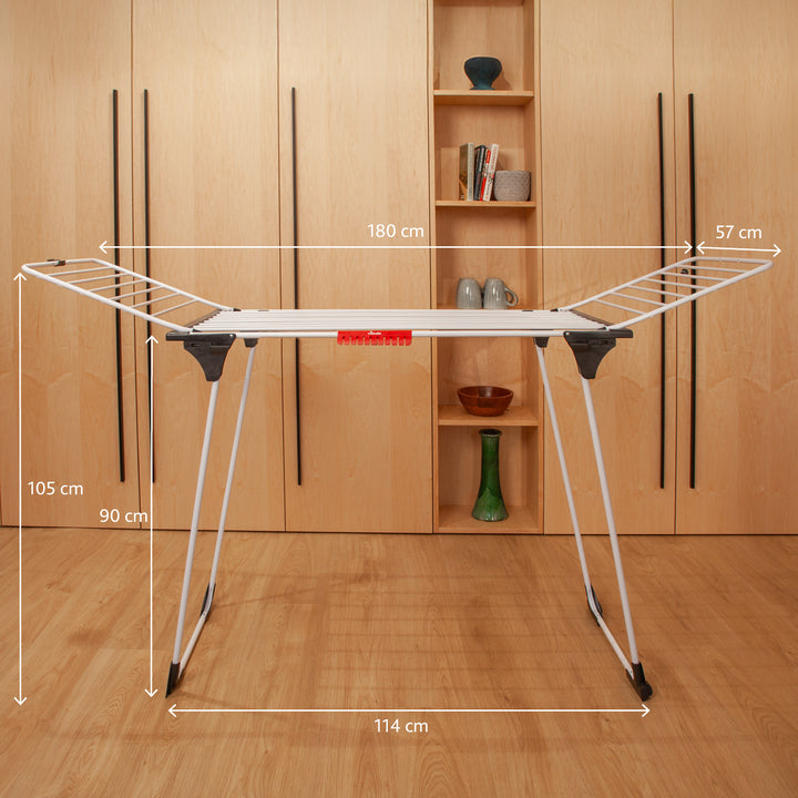 Secador vertical para ropa Vileda King con gruesas cuerdas de aluminio