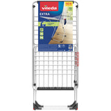 Varal em aço e alumínio, com asas rebatíveis, 20 metros de espaço para pendurar, com suporte para pequenas peças, Branco, dimensões abertas 173 x 56 x 93 cm