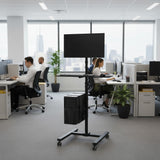 Estação de trabalho profissional para monitores de TV LCD LED com rodas Maclean Brackets MC-793: