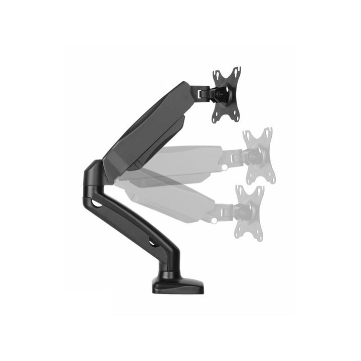 Suporte para monitor LCD LED de 13 a 27" para estação de trabalho de secretária, guia de cabo com carga de 6,5 kg