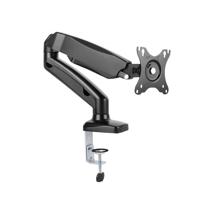 Suporte para monitor LCD LED de 13 a 27" para estação de trabalho de secretária, guia de cabo com carga de 6,5 kg